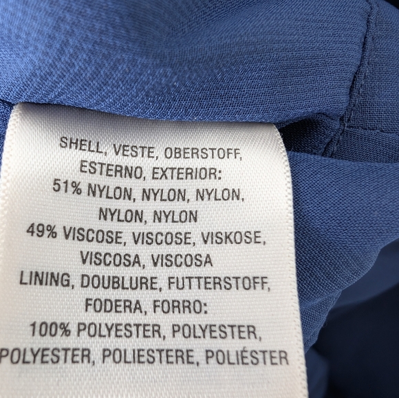 💘 Anthropologie Elevenses Blue Halter Jumpsuit - Picture 7 of 7